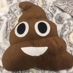 Poop emoji pillow